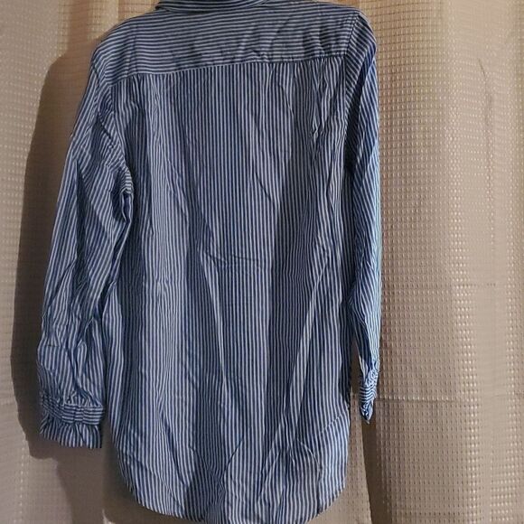 ATTITUDES RENEE SPLIT SLV FRONTBWOVEN TOP A375337 - Picture 6 of 10